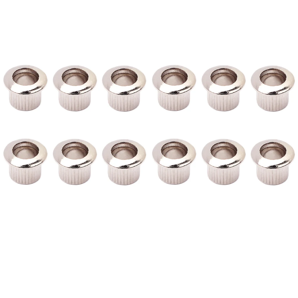 12x Nickel Metal Guitar Machine Head Tuning Peg Key Tuner Bushings Ferrules 12x Nickel Metal Guitar Machine Head Tuning Peg Key Tuner Bushings Ferrules