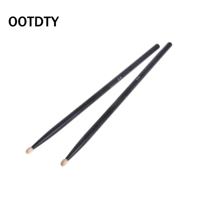OOTDTY 1 пара 5A 7A прочные ударные клещи цветной набор для сборки электрогитары барабанные палочки Детские джазовые барабанные палочки - Цвет: 5A-Black
