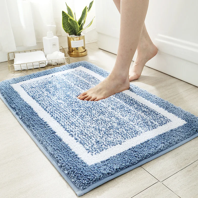 1pc Floor Mat Cute Creative Water Absorption Carpet Plush Carpet Bathroom Carpet 