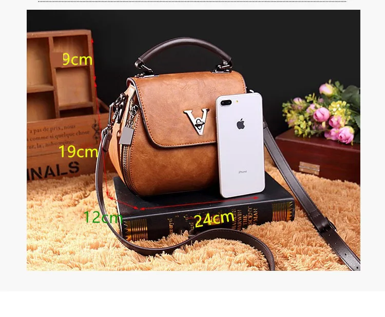 Cow Leather Women Shoulder Bags 2021 Solid Color Crossbody Messenger Purse Retro Top-Handle Bag Tote Shopping Handbags