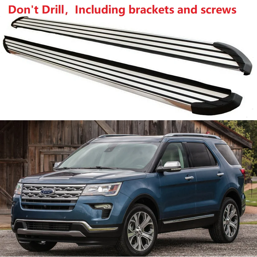 Новинка алюминий для Ford Explorer 2011 2012 2013 2014 2015 2016 2017 2018 2019 боковая ступенчатая педаль