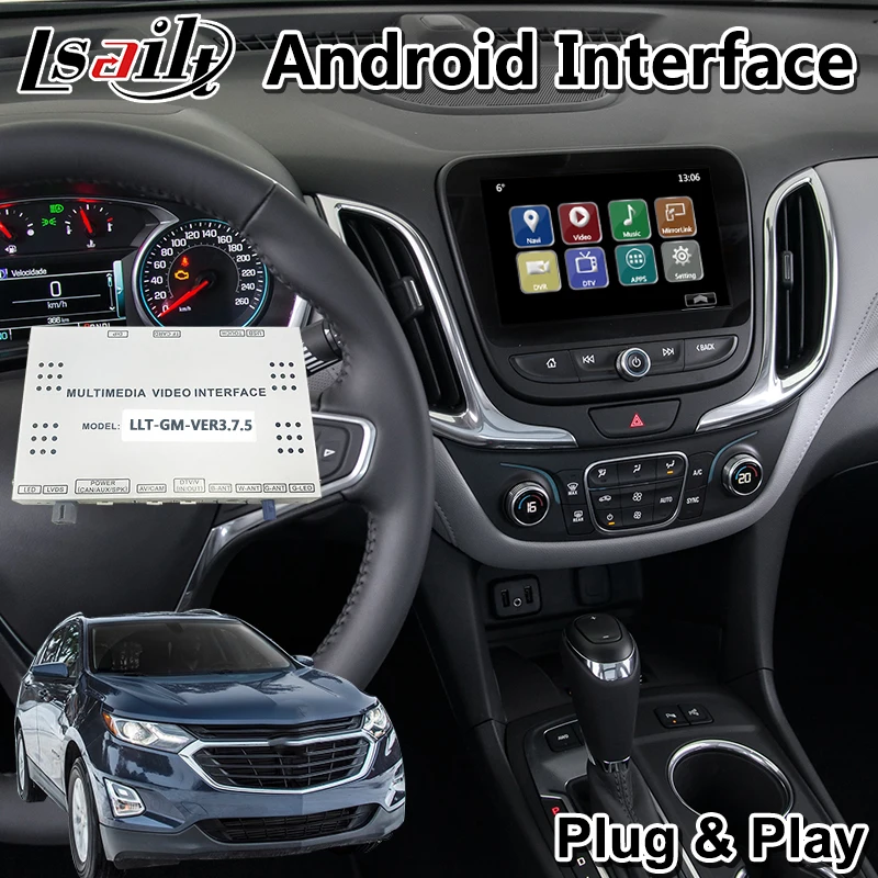 Автомобильный видеоинтерфейс Lsailt Для Chevrolet Equinox Android поддержка Mylink на 2014 2019 лет