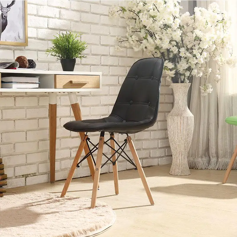 Современный минималистичный обеденный стул, домашний ресторанный стул, компьютерный стул из твердой древесины, скандинавский стул для гостиной - Цвет: Style 10