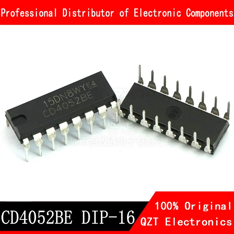 10PCS CD4052BE DIP16 CD4052 DIP 4052BE DIP-16 new and original IC