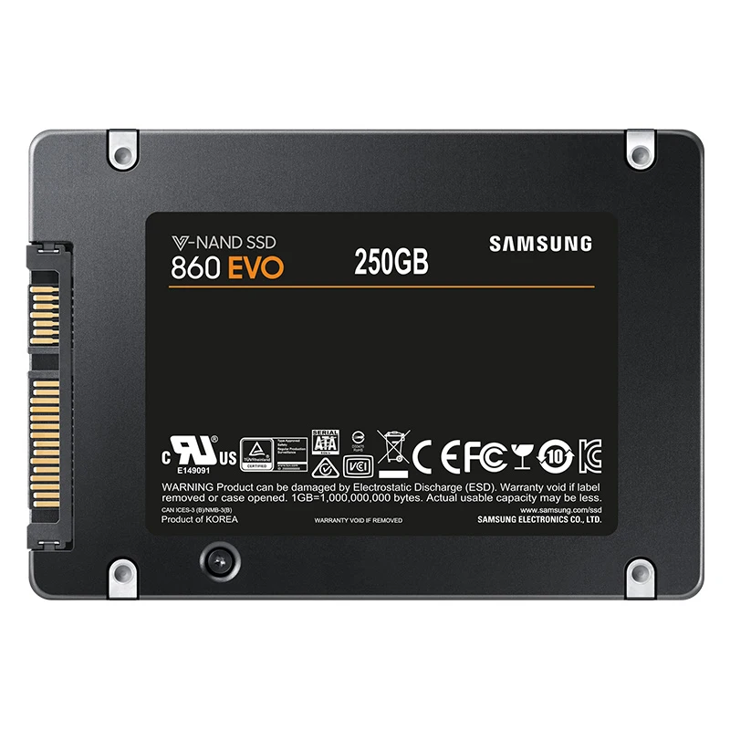 SAMSUNG SSD 860 EVO 1 ТБ 500 Гб SATAIII 2 5 Внутренний твердотельный диск HDD жесткий SATA3 ноутбук