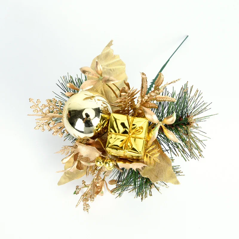 5 шт. DIY для создания искусственных цветов, Подарочная посылка, маленький барабан, Сосновая ветка, конус, украшение для дома, фестивали, декор для рождественской елки, вечерние принадлежности