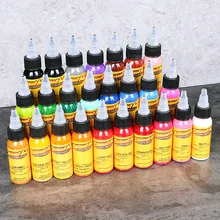 Professional Tattoo Ink Pigment 16 Color Permanent Set 1oz / 30ml / Bottle Makeup Tattoo supplies