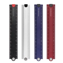 Kokuyo – règle pliable en alu, 15cm 30cm, règle de mesure urbaine Monochrome, papeterie japonaise, fournitures scolaires de bureau pour étudiants A6336