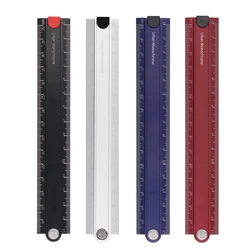 Kokuyo – règle pliable en alu, 15cm 30cm, règle de mesure urbaine Monochrome, papeterie japonaise, fournitures scolaires de bureau pour étudiants A6336 