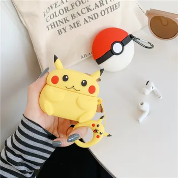 

Silicone Cartoon Pikachu Case For AirPods Pro Shockproof Cover For AirPods 3 Bluetooth Headset Case For Apple AirPods Pro 3