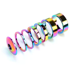 MTB Bicycle Stem Top Cap Headset Spacers Kit Aluminum Fork Ring Spacer 28.6mm 2mm 5mm 10mm Bike Headset Cover