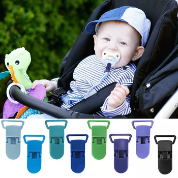 

1Pc Anti-drop Rope Nimbler Holder For Baby Feeding Accessories Multi Colors Plastic Safety Clips Pacifier Clips Soother