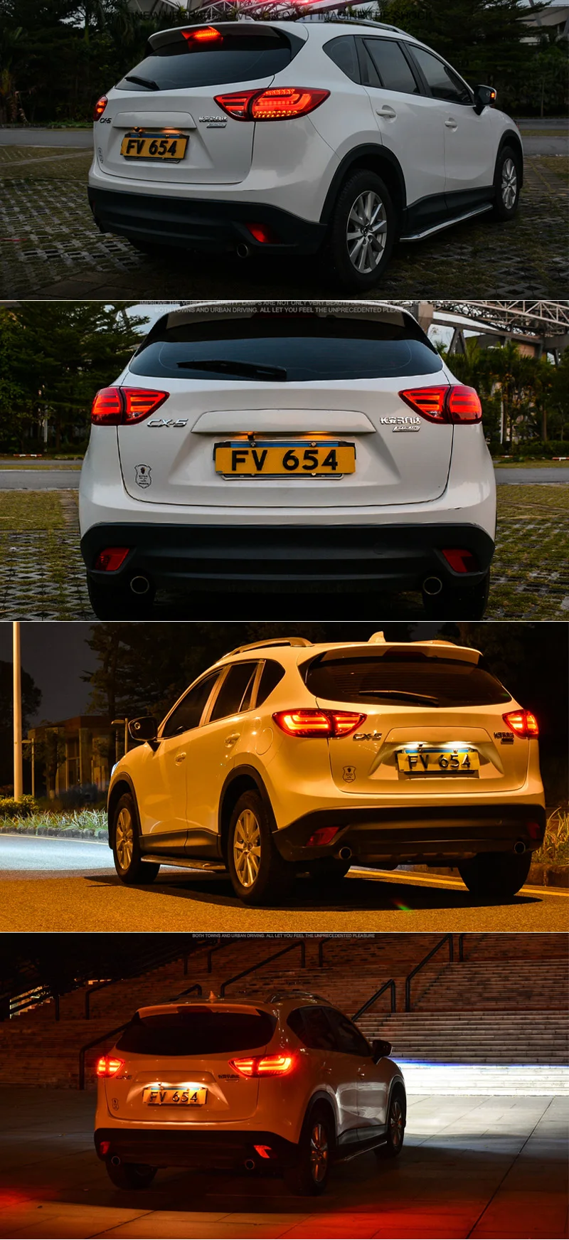 Автомобильный Стайлинг задний фонарь задние фонари для Mazda CX-5 CX5 2013- задняя лампа DRL+ сигнал поворота+ обратная лампа+ светодиодный тормозной сигнал