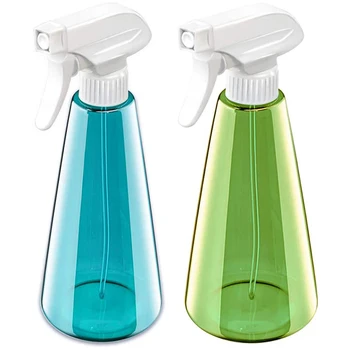

2Pack Spray Bottle,500Ml Fine Mist Sprayer, Refillable Empty Bottles for Cleaning,Air Freshening,Gardening,Green+Blue