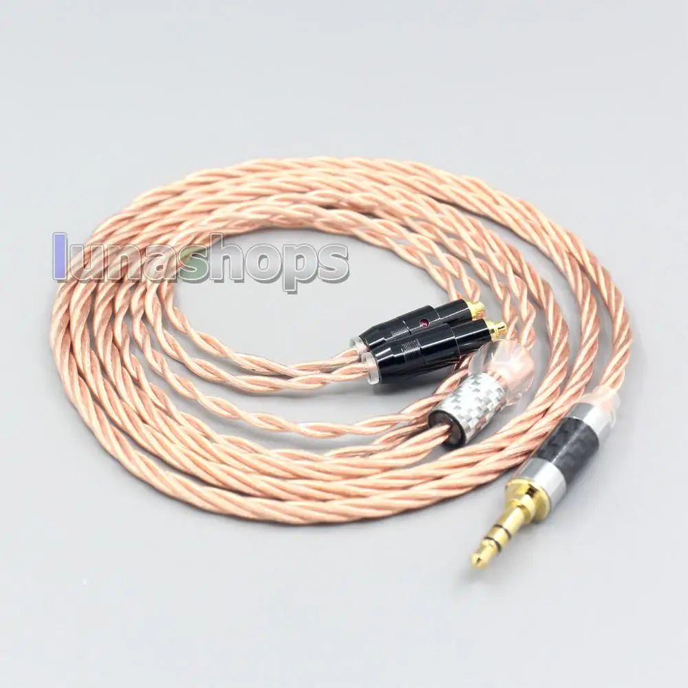 LN007169 Silver Plated OCC Shielding Coaxial Earphone Cable For Shure SRH1540 SRH1840 SRH1440 headphone Headset