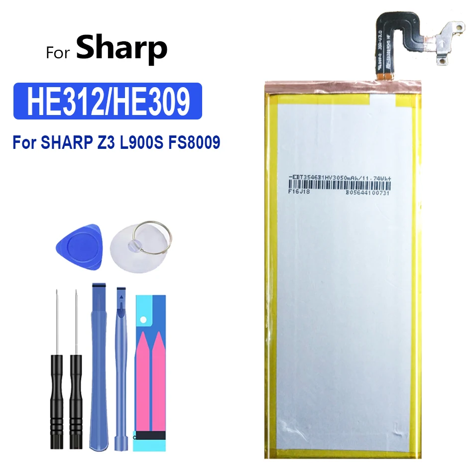 Аккумулятор 3020 мАч HE312 HE309 для SHARP Z3 L900S FS8009 | Мобильные телефоны и аксессуары