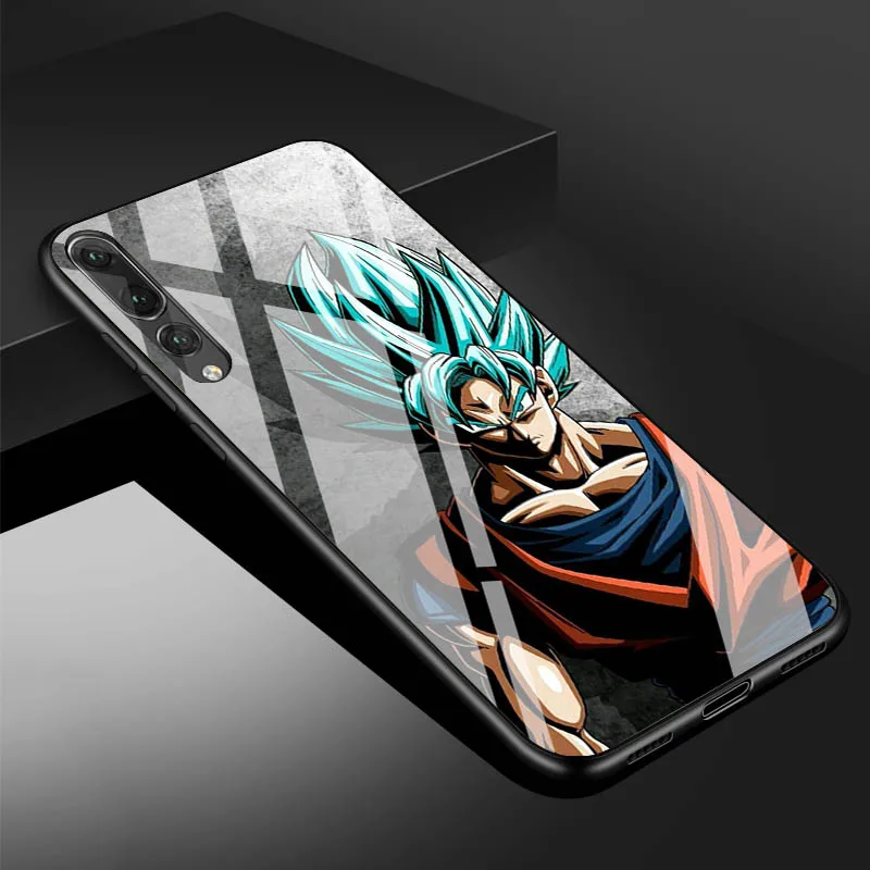 Чехол с логотипом Dragon Ball z super Goku из закаленного стекла для телефона huawei P20 P30 lite P20 P30 PRO MATE 20 lite 20 PRO Honor 10 - Цвет: B19071809-06.jpg