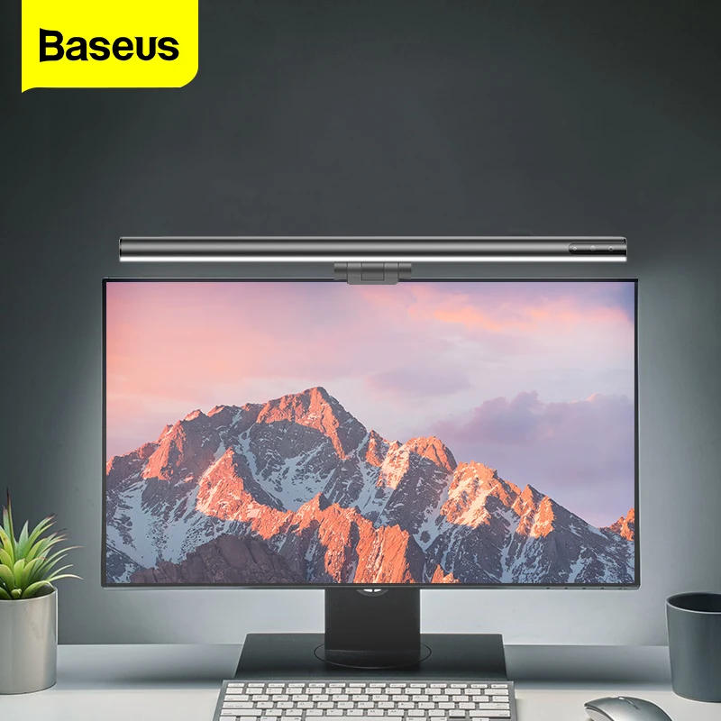 Baseus Lámpara LED de escritorio regulable para el cuidado de los ojos, lámpara de mesa para el estudio, pantalla de lectura, Monitor, barra de luz colgante - Los 26 mejores productos, herramientas y accesorios para trabajar cómodamente desde casa