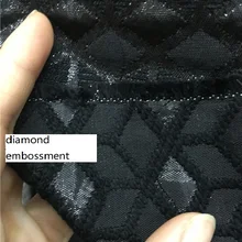 Ткань из жаккардовой вискозы черного цвета со стразами тиснение с меньшим количеством блеск