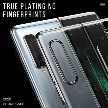 

GKK Plating All-inclusive Case For Samsung Galaxy Fold Case Ultra-thin Anti-fall Protective Hard Cover For Samsung Fold Coque