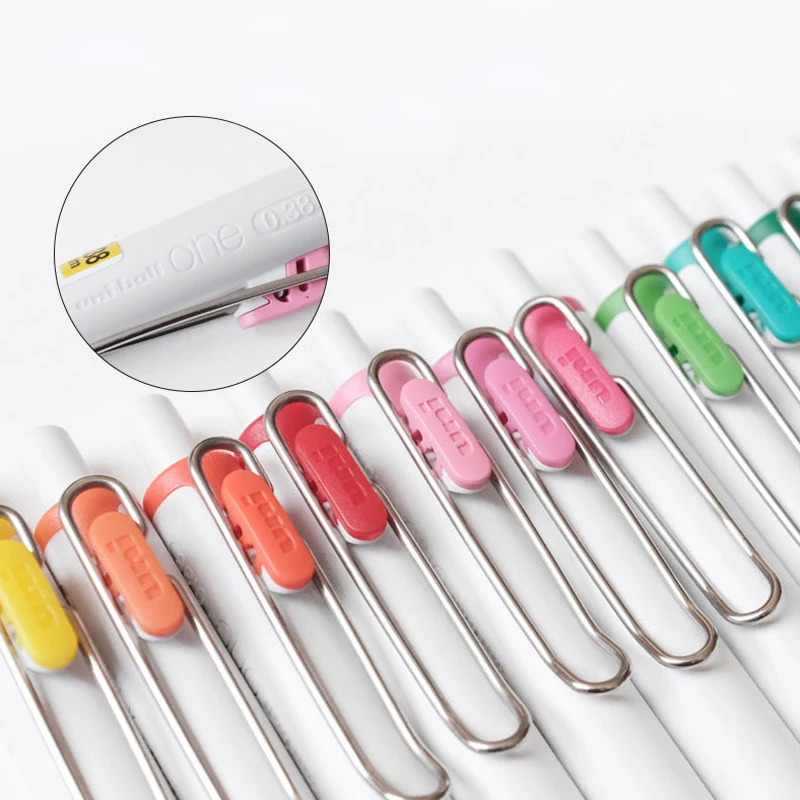 1pcs 일본어 Uni 컬러 젤 펜 UMN-S-38 지우기 필기 단일 공 한 프레스 0.38mm 비즈니스 사무실 서명