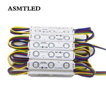 20 шт./лот 5050 RGB светодиодный модуль водонепроницаемый IP65 Светодиодный модуль светильник DC 12 В 3 светодиодный s/шт знак светодиодный задний светильник s для баннерных букв