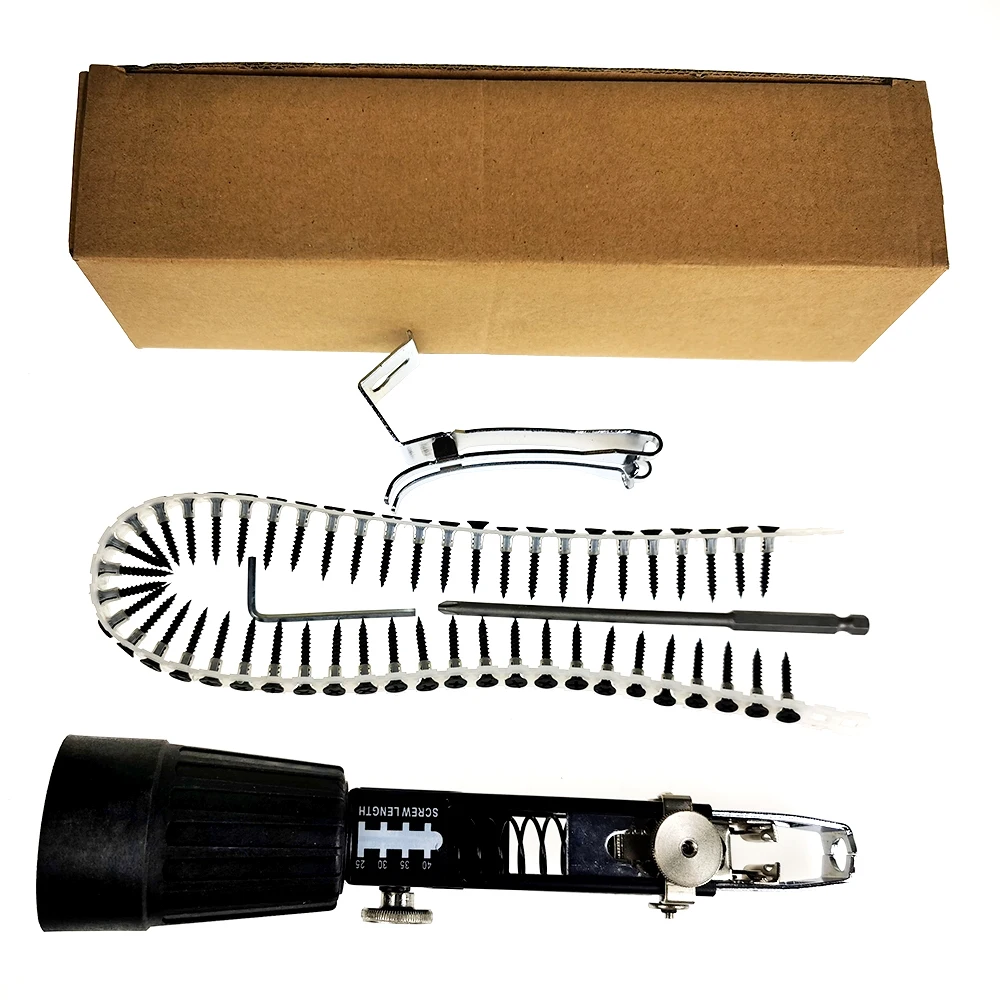 

Automatic nail climbing gun with electric chain and screw Electric chain with screw automatic Chain belt screw gun