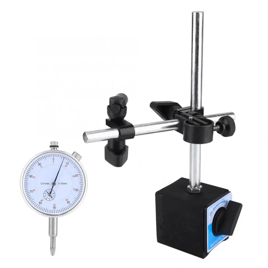 

Dial Indicator British 0-1"/ Percentile 0-5/10 mm Indicator Accuracy 0.01mm with Magnetic Base Dial Indicator Digital