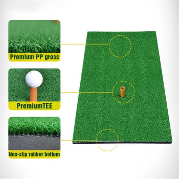 

30*60cm Golf Pratical Mat Antiskid Chipping Driving Range Training Aid Turf Practice Golf Swing Mat Backyard Golf Training Aids