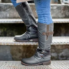 

Women Winter Boots Basic Female Mid-Calf Boot Round Toe Zip Platform Lady Shoes Warm Lace Up Footwear Wholesale Dropshipping