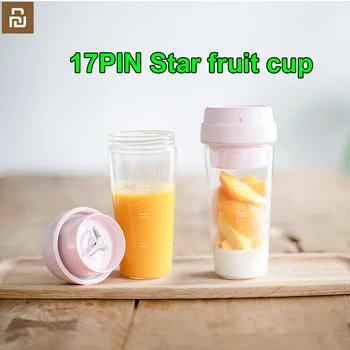 

Youpin 17PIN Star Fruit Cup Small Portable blender Juicer mixer food processor 400ML Magnetic charging 30 Seconds Of Quick