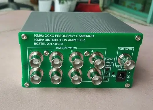 Сделано Bg7tbl 10 МГц Синусоидальная волна GPS Регулируемые часы DO + распределительный