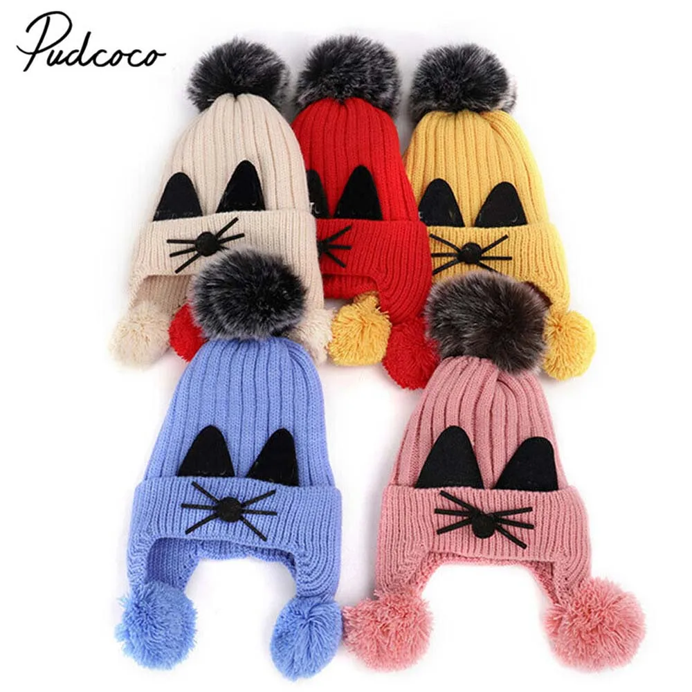 2019 аксессуары для детских принадлежностей шапка с помпоном маленьких детей и