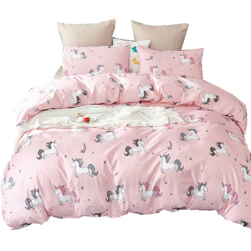

Fashion Bedding Sets Bed Linen Simple Style Duvet Cover Flat Sheet Bedding Set Winter Quilt Cover+Pillowcase Bedding Set Luxury