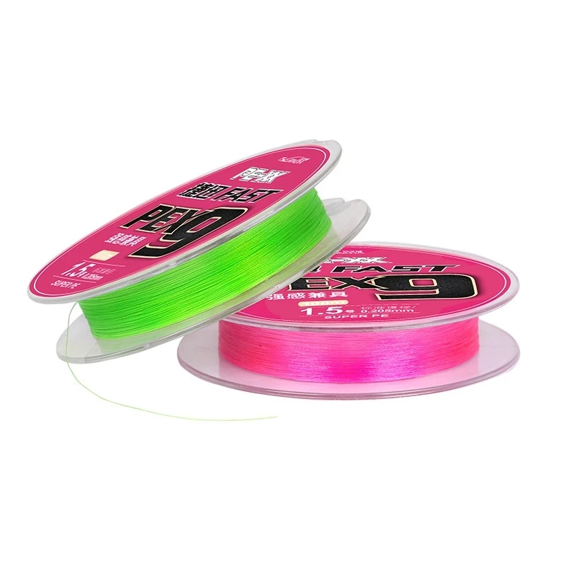 

NEW TSURINOYA 9 Strands Braided 100M PE Line Smooth Strong Multilament Fishing Lure Wire 20-65lb