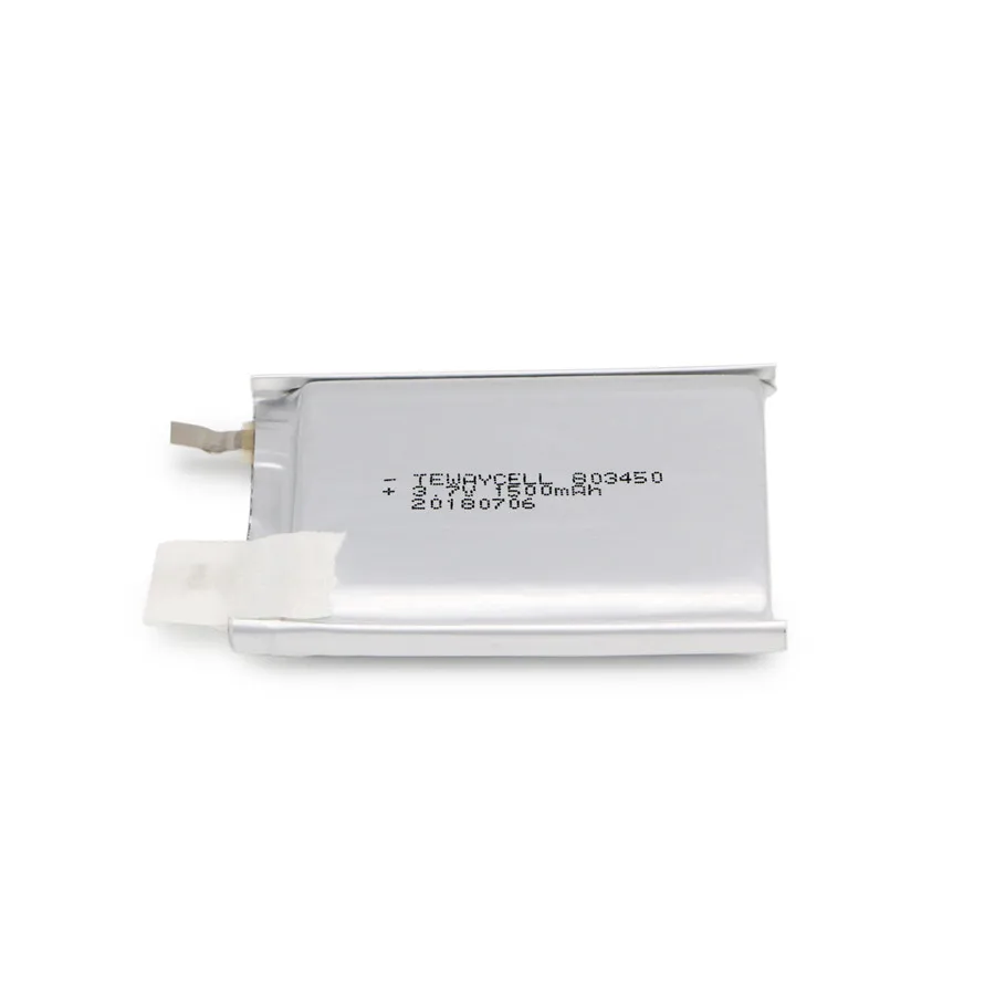 Перезаряжаемая литий-полимерная литиевая батарея 3,7 v 803450 1500mah для цифровой камеры