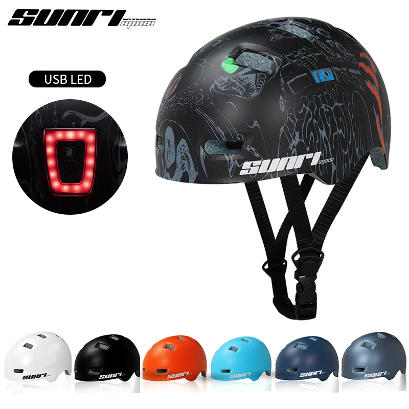Шлем велосипедный SUNRIMOON Casco для взрослых подростков скутер BMX скейтборд трюковые