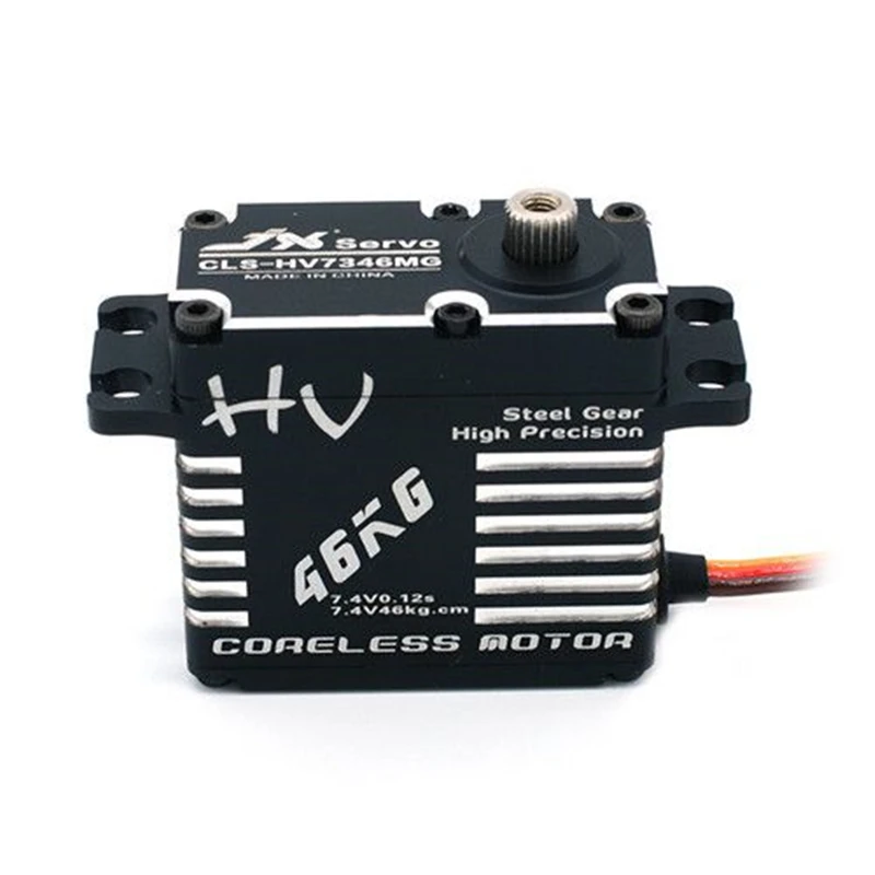

JX CLS-HV7346MG JR 265 mm 46KG HV High Precision Steel Gear Full CNC Aluminium Shell Structure Digital Standard Servo