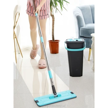 

High Quality Hand Free Wringing Floor Wet And Dry Cleaning Mop N04 20 Dropshipping