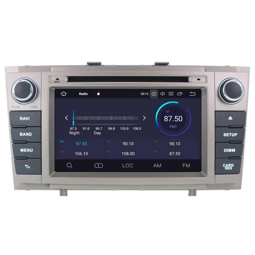 DSP ips Android 10 2 DIN экран автомобиля gps-навигация, dvd-плеер радио для Toyota Avensis T27 2009- воспроизводитель мультимедиа