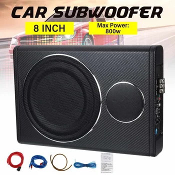 

8inch 800W Car Subwoofer HIFI bluetooth Speaker 250W DC 12V Power Amplifier Audio Music Player Bass Volume Controller Seat