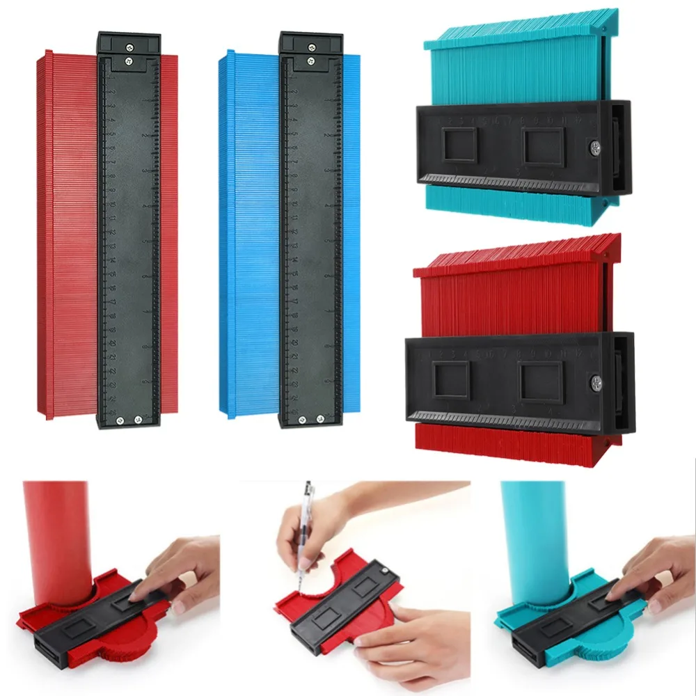 

Plastic Profile Copy Gauge Contour Gauge Duplicator Standard 5 inch Width Wood Marking Tool Tiling Laminate Tiles General Tools