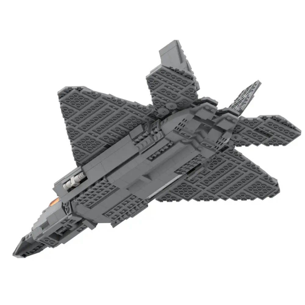 11x32x45 см 848 шт. MOC Военная серия маленький солдат современный истребитель DIY Модель