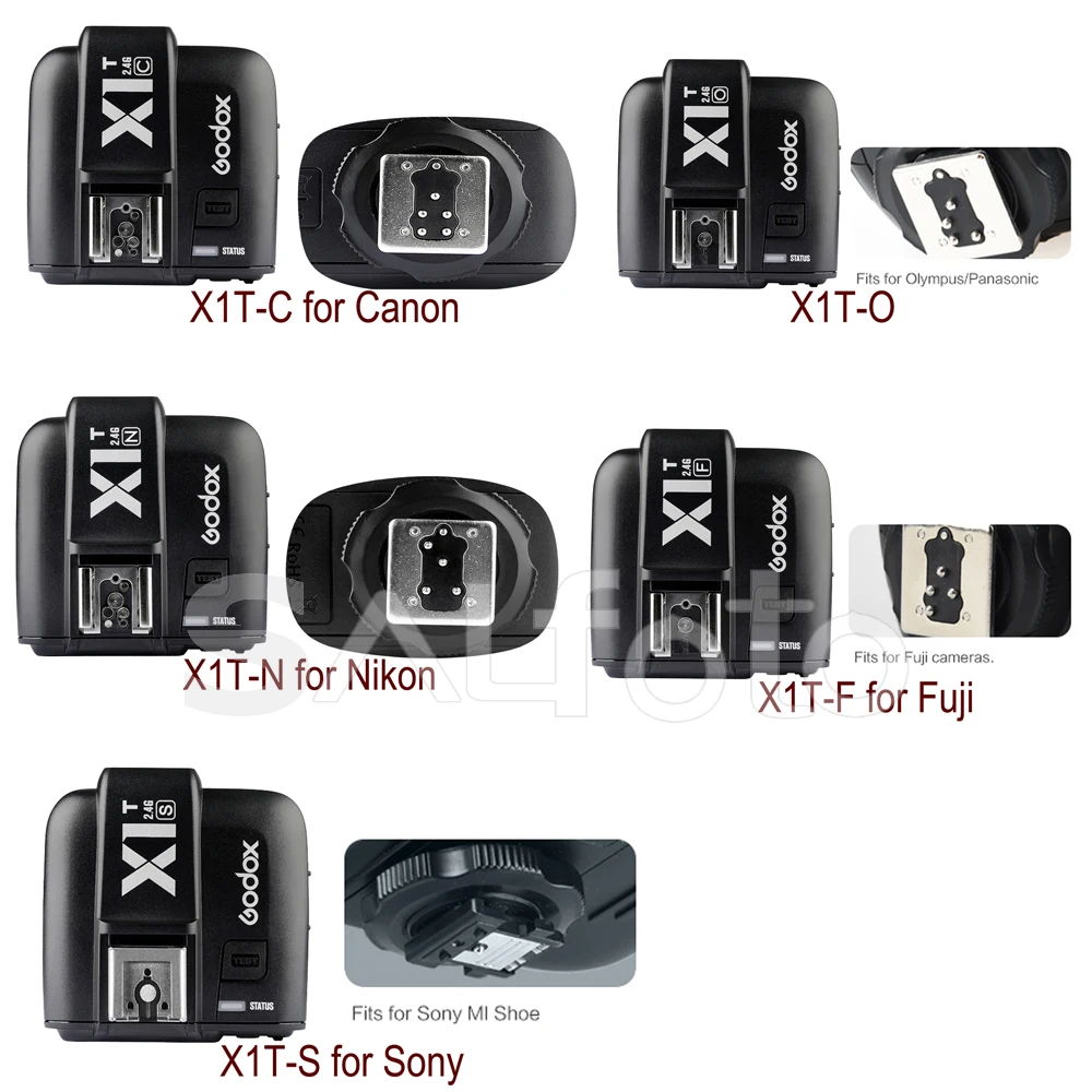 Godox X1T-C X1T-N X1T-S X1T-O X1T-F передатчик 2,4G ttl вспышка для фотокамер Speedlite HSS 1/8000S Беспроводной триггер для вспышки для цифровой зеркальной камеры Canon Nikon sony Olympus Fuji