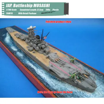 

TAMIYA 1/700 Scale Military Model Toys JAP. Battleship MUSASHI DIY Assembled Warship Model Toy For Gift,Kids,Collection