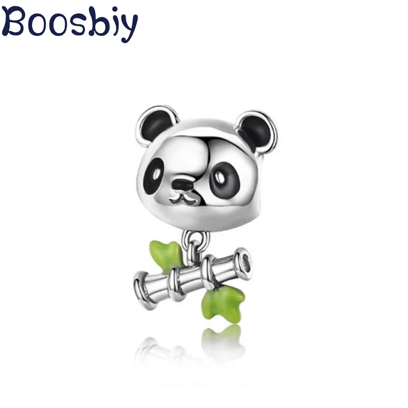 Boosbiy 2 шт. милые бамбуковые и панды животные очарование подходит модный бренд Шарм