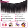 Beaufox Peruvian Hair Bundles Straight Human Hair Weave Bundles Remy Hair Extension Natural Black 1/3/4 Pcs 8-30 Inches 5