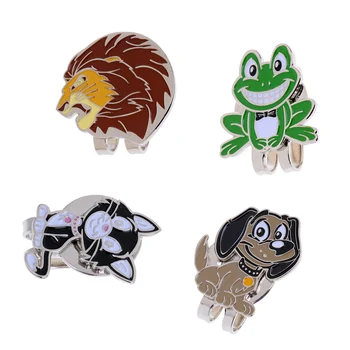 

4pcs Funny Frog,Cat,Lion,Dog Golf Hat Clip