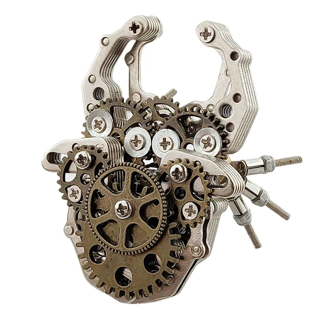 

85Pcs 3D DIY Metal Insect Puzzle Mechanical Model Building Kit Assembly Jigsaw Crafts Educational Toy -Beetle/Wasp /Dragonfly