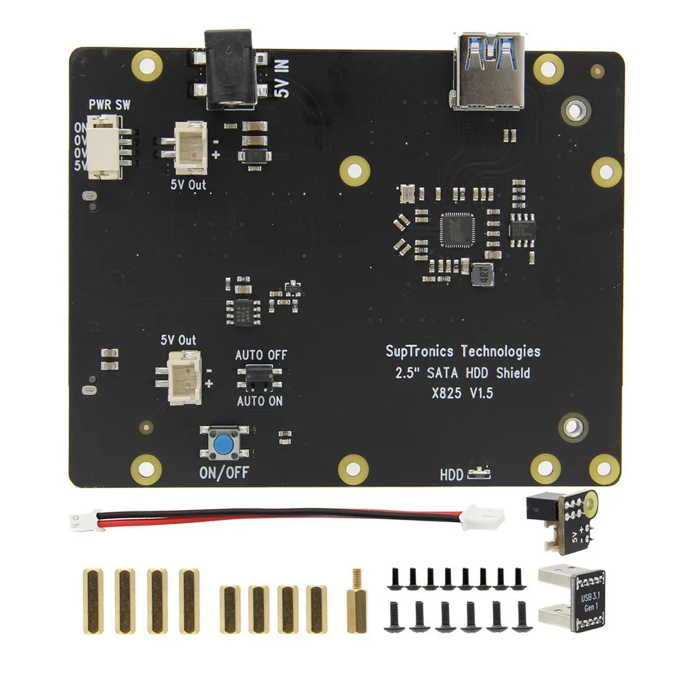 Raspberry Pi 4 SATA, Raspberry Pi 4 Модель B 2,5 дюйма SATA HDD/SSD щит, X825 V1.5 Плата расширения для Raspberry Pi 4B